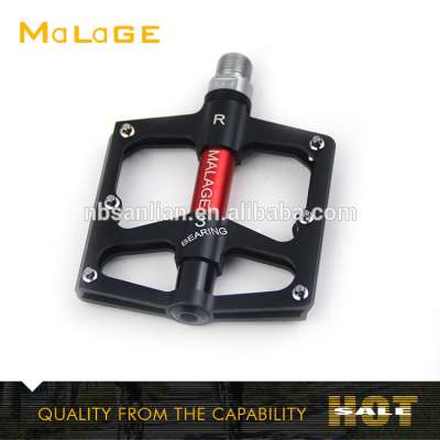 Mountain Bike Pedals Suitable for BMX Road Bicycle Fixed Gear with 3 Bearings 9/16 inches Bicycle